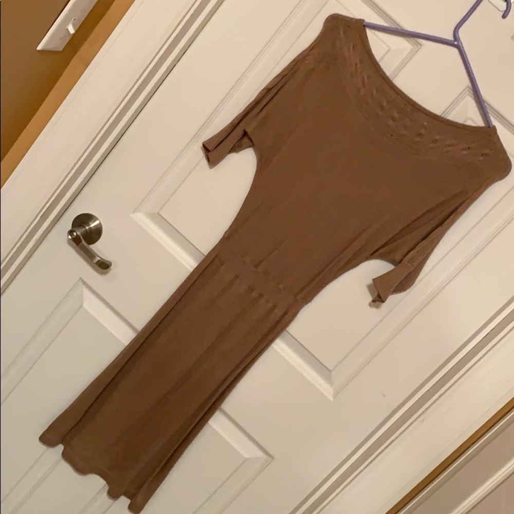 Merona tan sweater dress, great condition XS